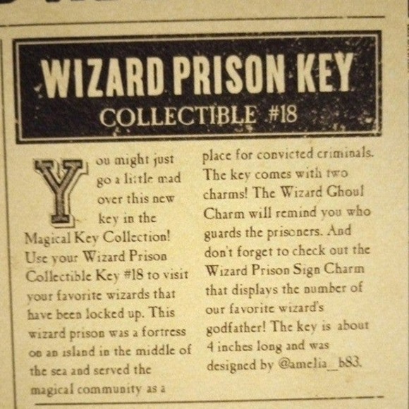 Harry Potter Litjoy Key #18 Wizard Prison - Picture 4 of 5